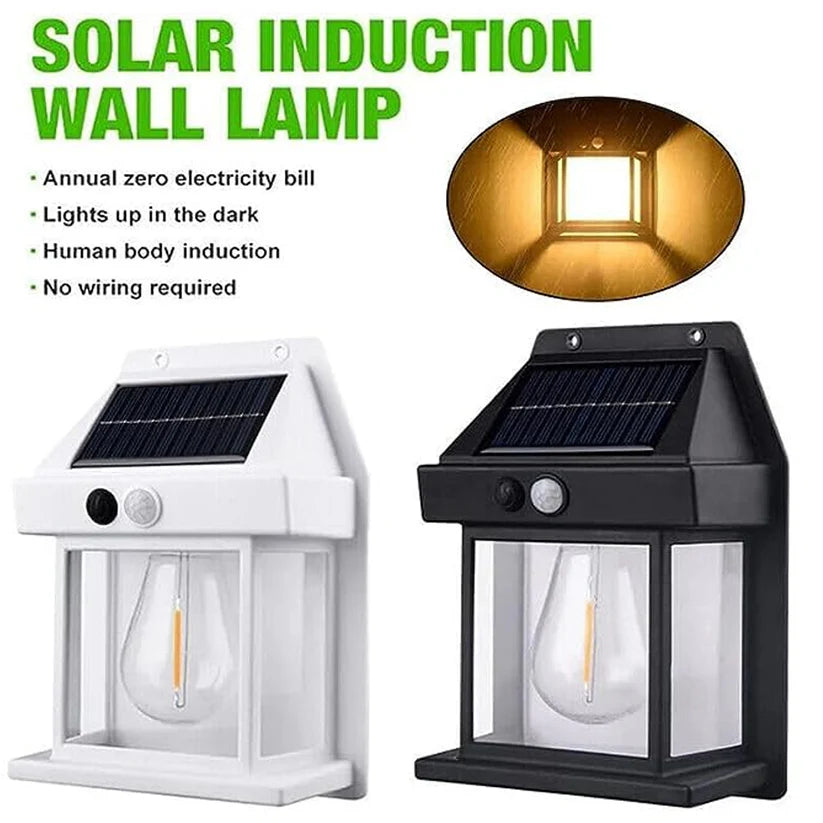 Aesthetic Outdoor Solar Lamp (Black)